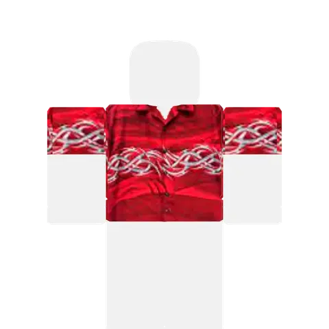 grunge red y2k boy shirt