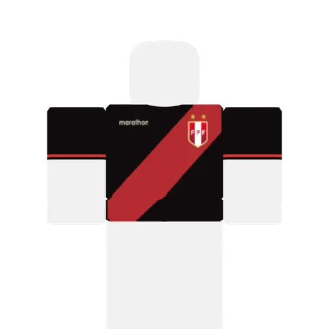 Perú Soccer Black Shirt